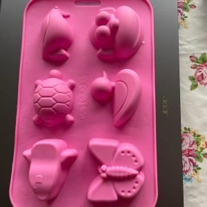 Силиконова форма „Костенурка, маймуна, пеперуда“